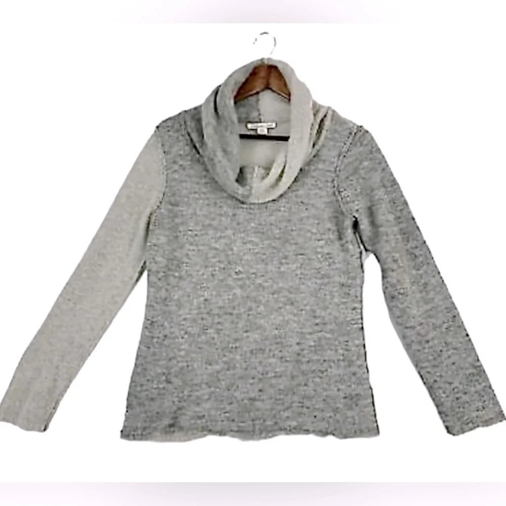 Coldwater Creek wool blend color block sweater grey - Size: 2X women’s